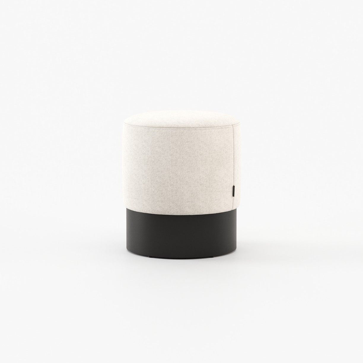 Laskasas ISAAC Footstool & Pouf Xangai White - Araco Interiors