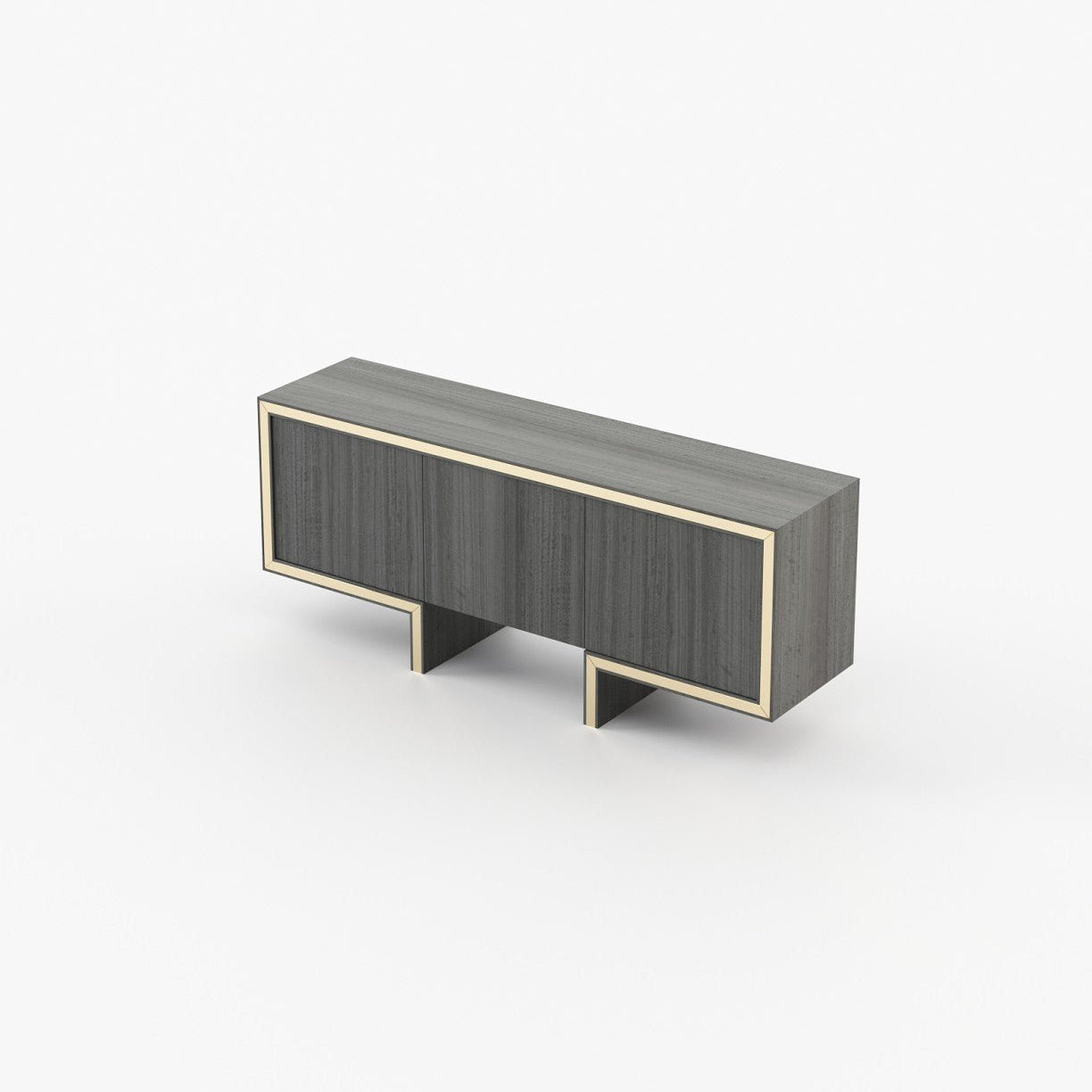 Laskasas ISIS Sideboard Grey Eucalyptus Veneer Matte - Araco Interiors