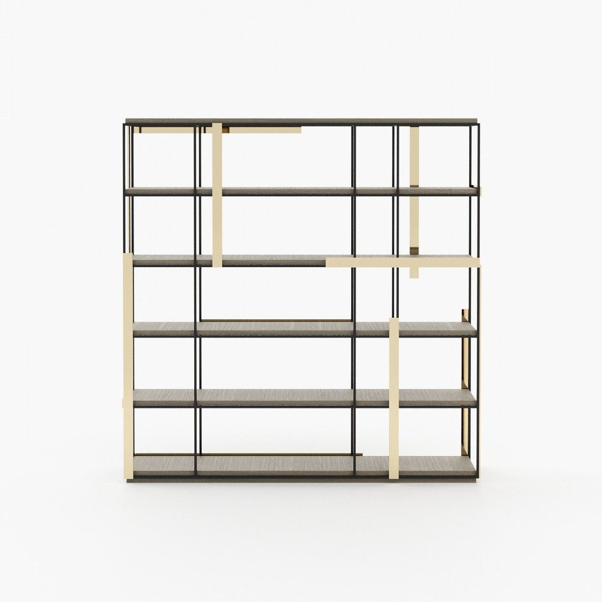 Laskasas IVES Bookcase & Shelving Aged Oak Veneer Matte - Araco Interiors