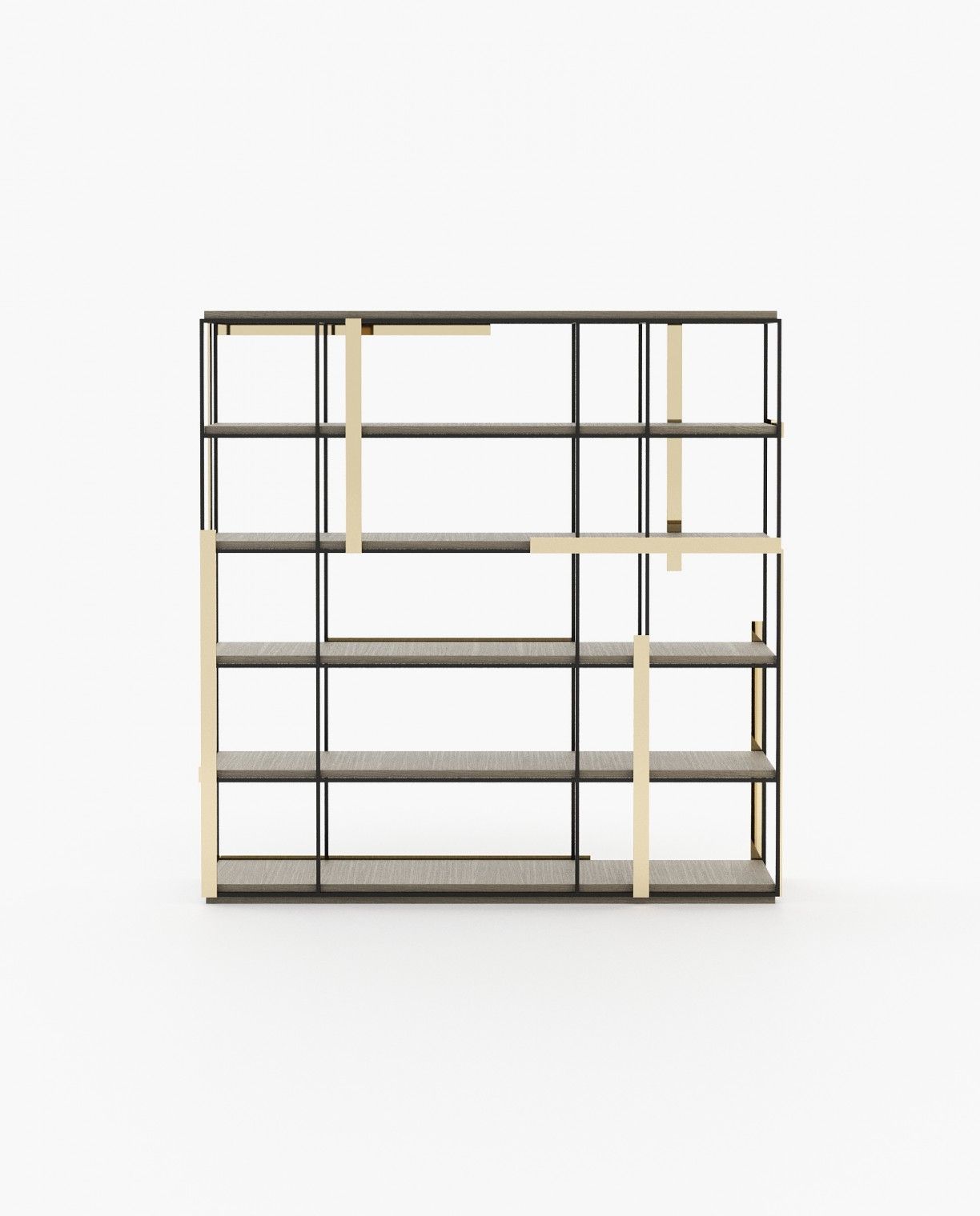 Laskasas IVES Bookcase & Shelving Aged Oak Veneer Matte - Araco Interiors