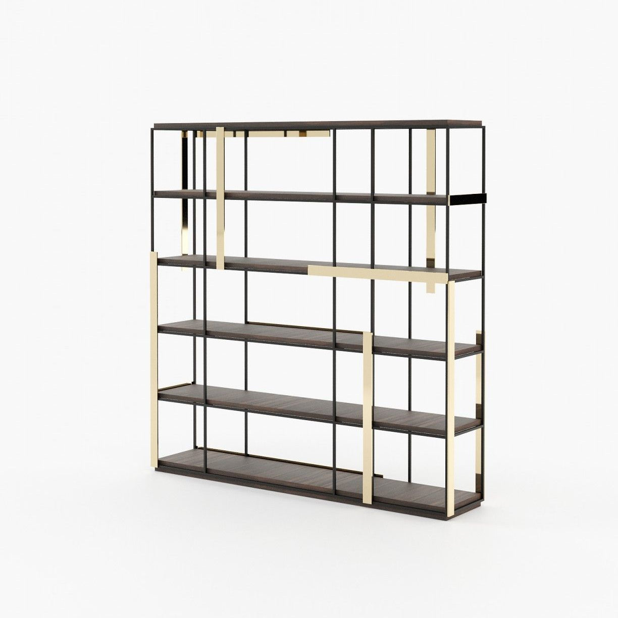 Laskasas IVES Bookcase & Shelving Smoked Eucalyptus Veneer Matte - Araco Interiors
