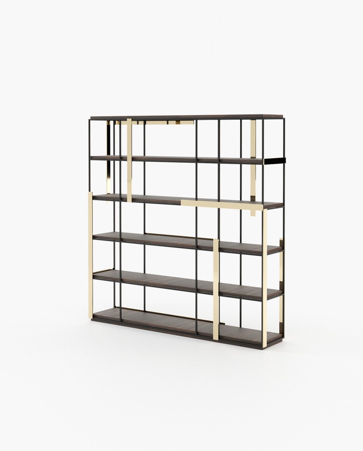 Laskasas IVES Bookcase & Shelving Smoked Eucalyptus Veneer Matte - Araco Interiors