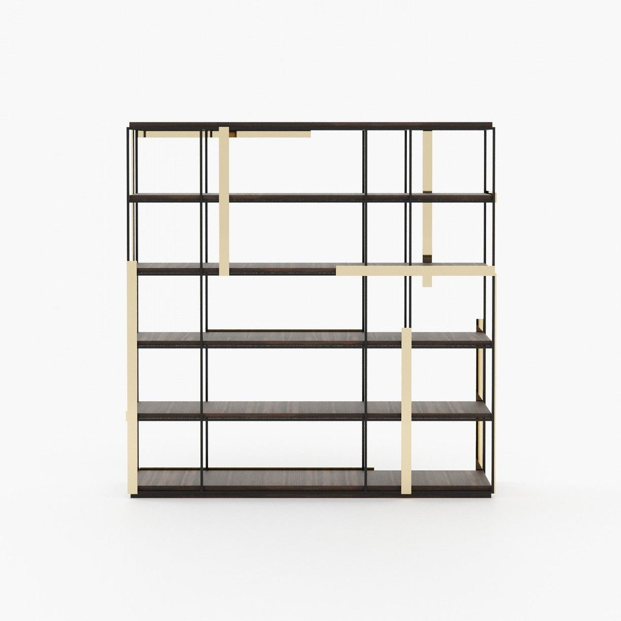Laskasas IVES Bookcase & Shelving Smoked Eucalyptus Veneer Matte - Araco Interiors