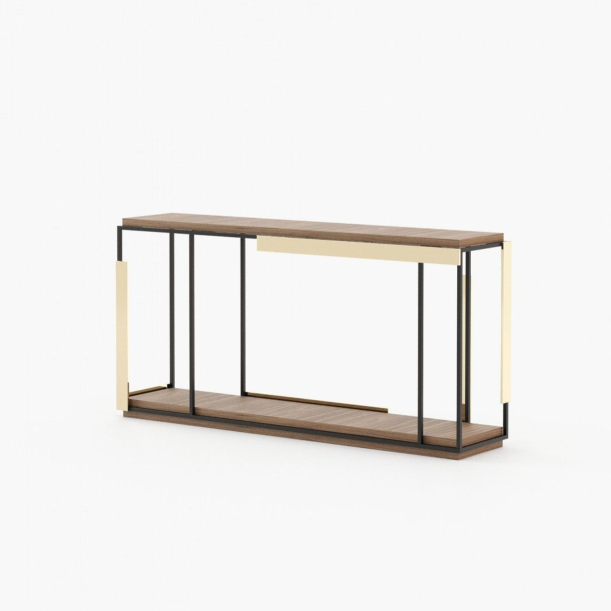 Laskasas IVES Console Table Walnut Veneer Matte - Araco Interiors