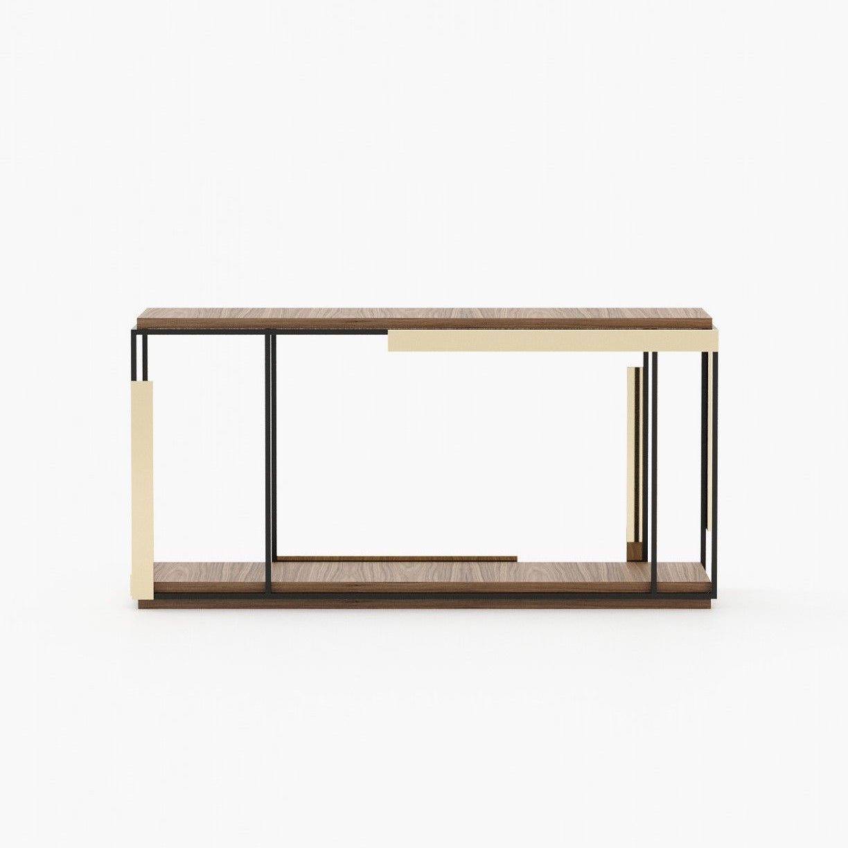 Laskasas IVES Console Table Walnut Veneer Matte - Araco Interiors