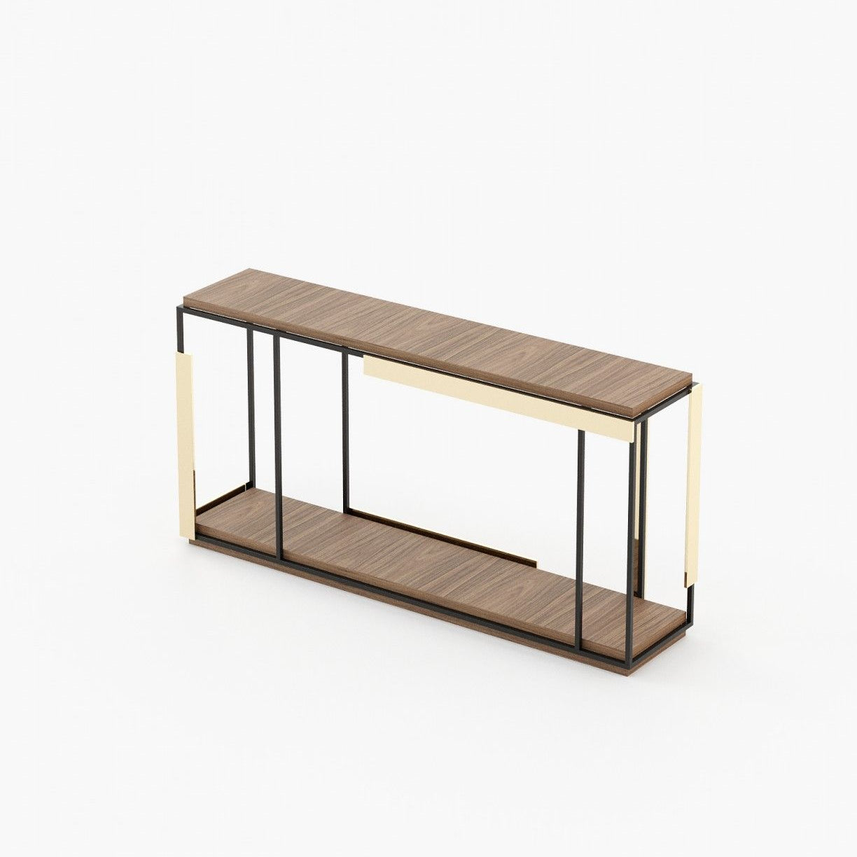 Laskasas IVES Console Table Walnut Veneer Matte - Araco Interiors