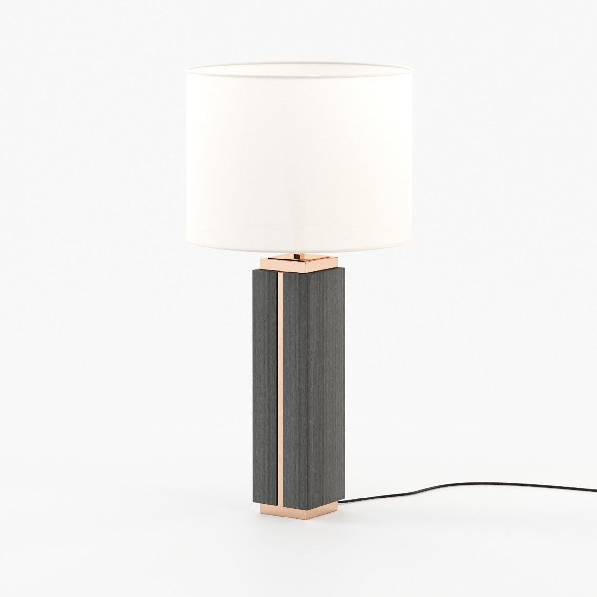 Laskasas JACK Table & Desk Lamp Grey Eucalyptus Veneer Matte - Araco Interiors