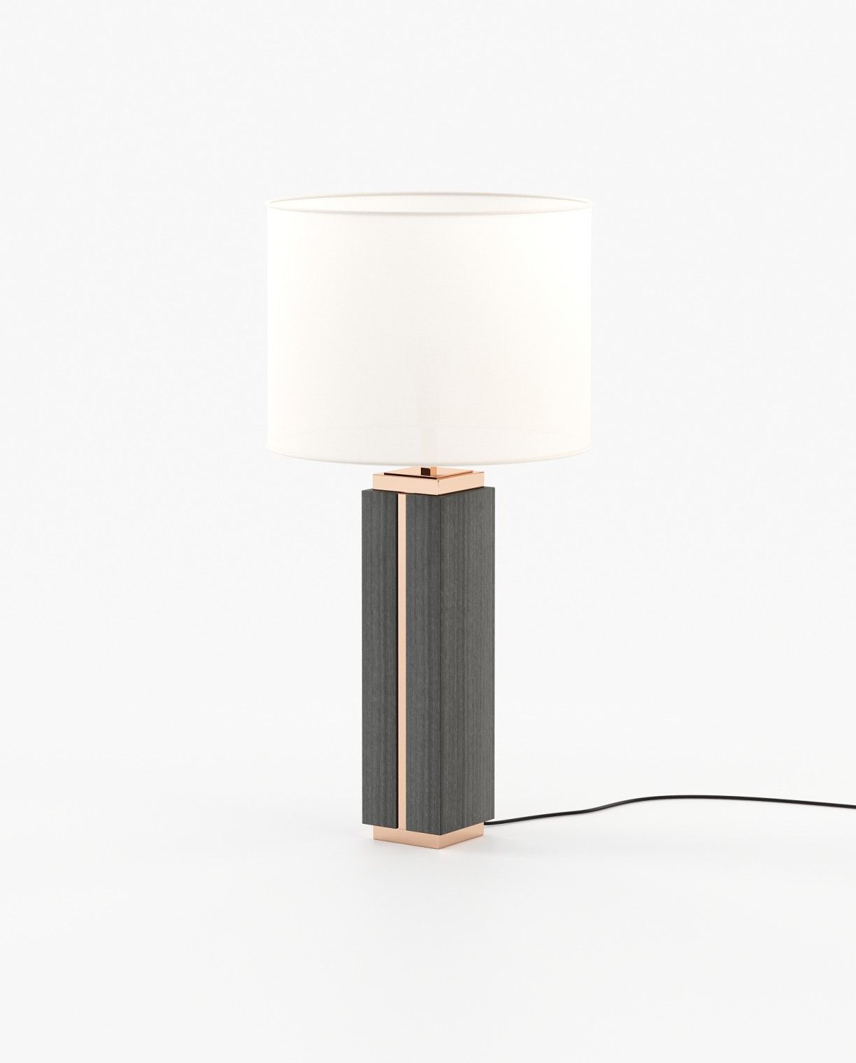 Laskasas JACK Table & Desk Lamp Grey Eucalyptus Veneer Matte - Araco Interiors