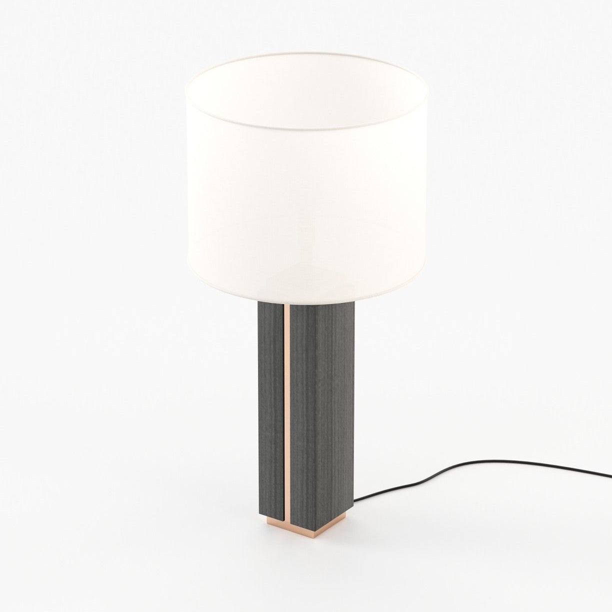 Laskasas JACK Table & Desk Lamp Grey Eucalyptus Veneer Matte - Araco Interiors