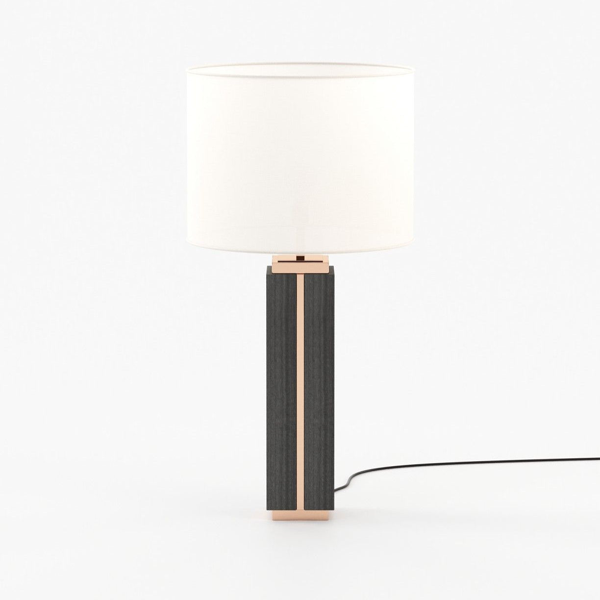 Laskasas JACK Table & Desk Lamp Grey Eucalyptus Veneer Matte - Araco Interiors