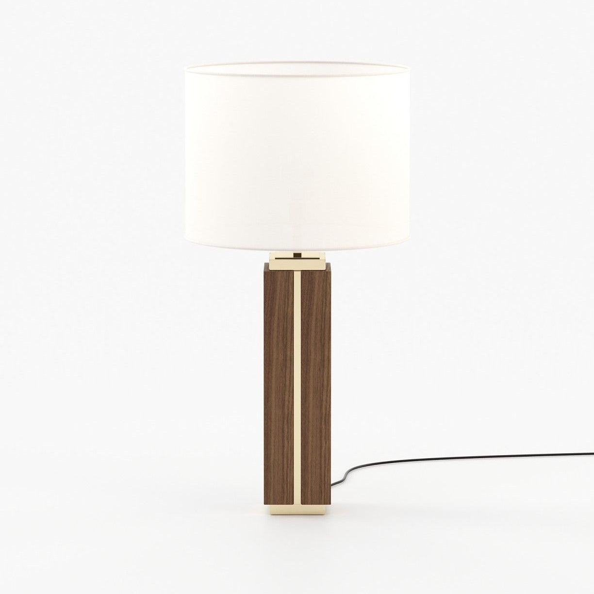 Laskasas JACK Table & Desk Lamp Walnut Veneer Matte - Araco Interiors