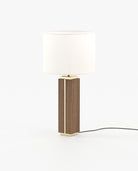 Laskasas JACK Table & Desk Lamp Walnut Veneer Matte - Araco Interiors