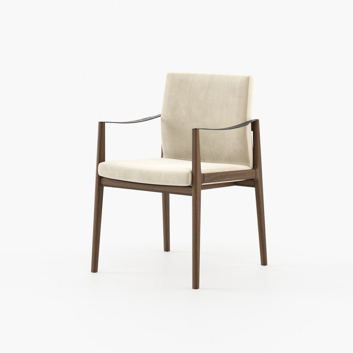 Laskasas JAYNE with arms Dining Chair & Bench Vienna Cream - Araco Interiors