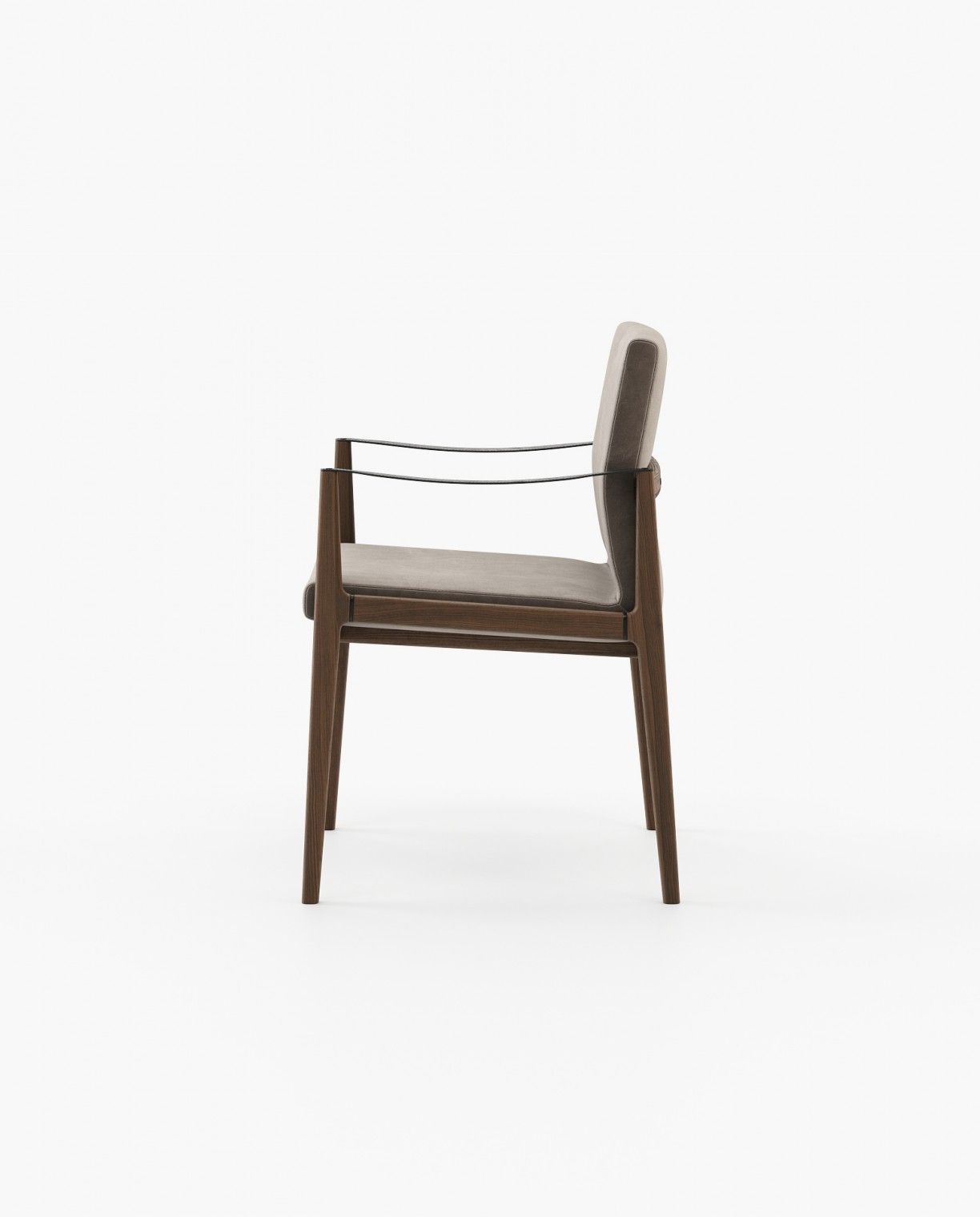 Laskasas JAYNE with arms Dining Chair & Bench Vienna Khaki - Araco Interiors