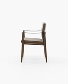 Laskasas JAYNE with arms Dining Chair & Bench Vienna Khaki - Araco Interiors