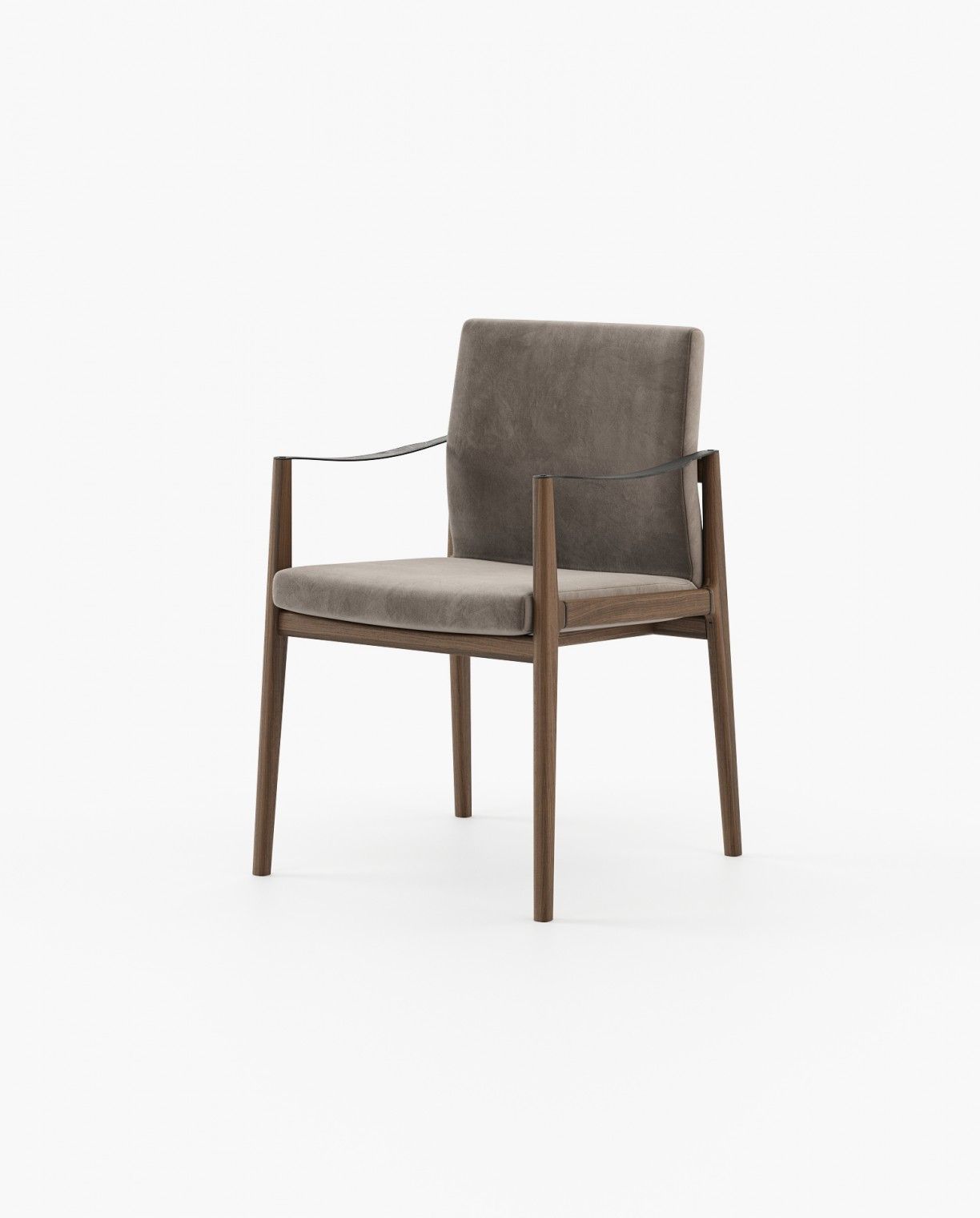 Laskasas JAYNE with arms Dining Chair & Bench Vienna Khaki - Araco Interiors