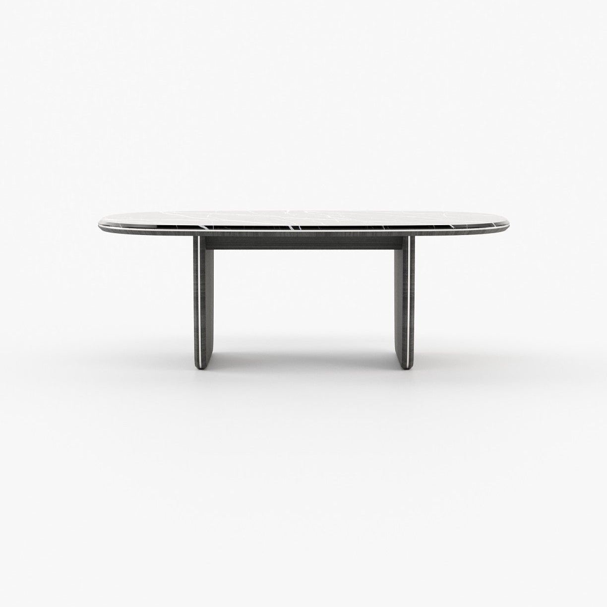 Laskasas JEANE Dining & Bar Table Nero Marquina Polished Marble - Araco Interiors
