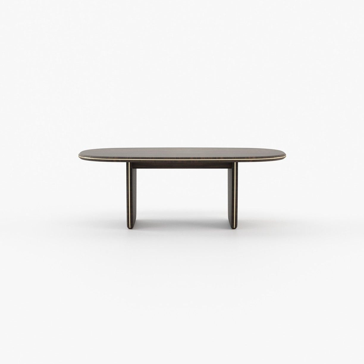 Laskasas JEANE Dining & Bar Table Smoked Eucalyptus Veneer Matte - Araco Interiors