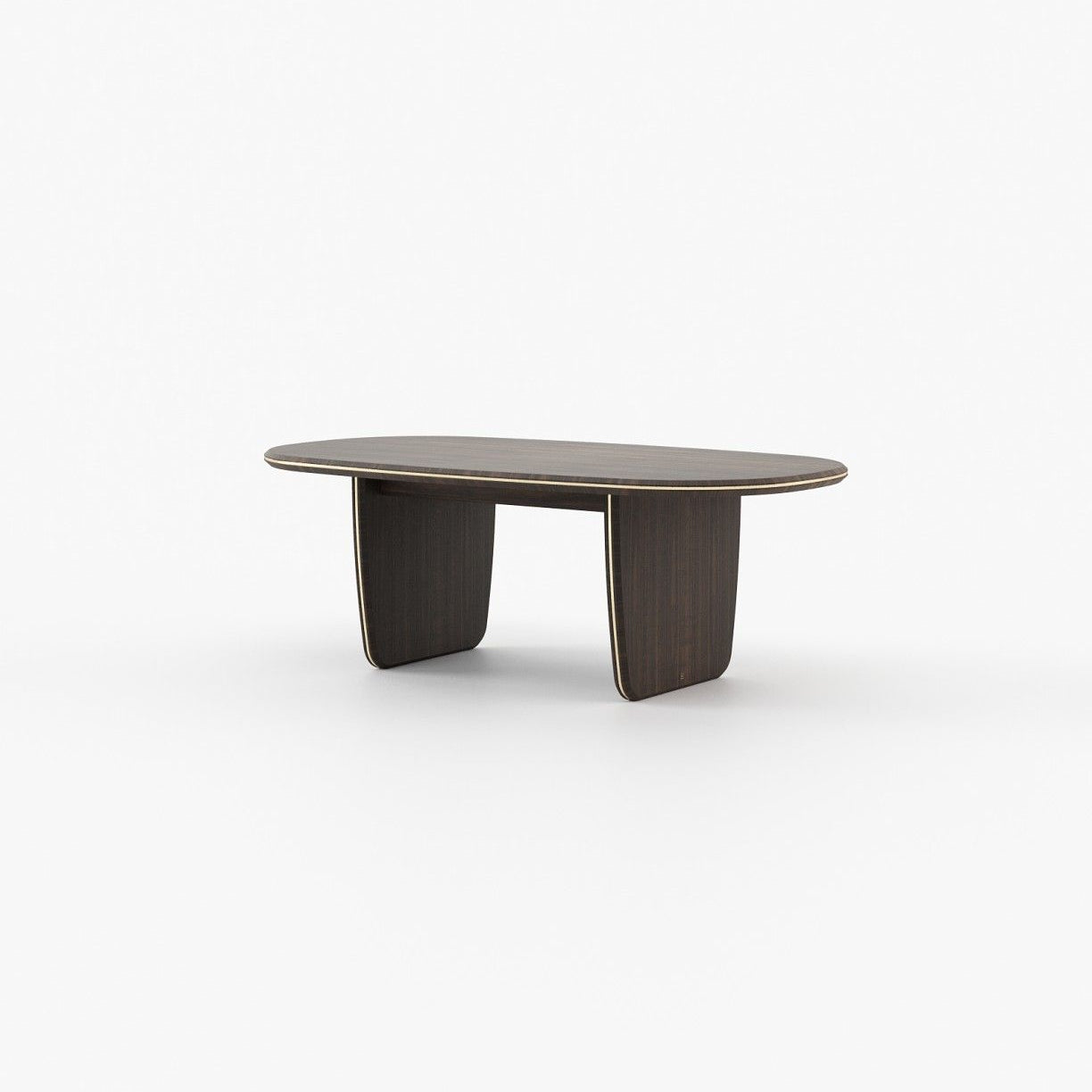 Laskasas JEANE Dining & Bar Table Smoked Eucalyptus Veneer Matte - Araco Interiors
