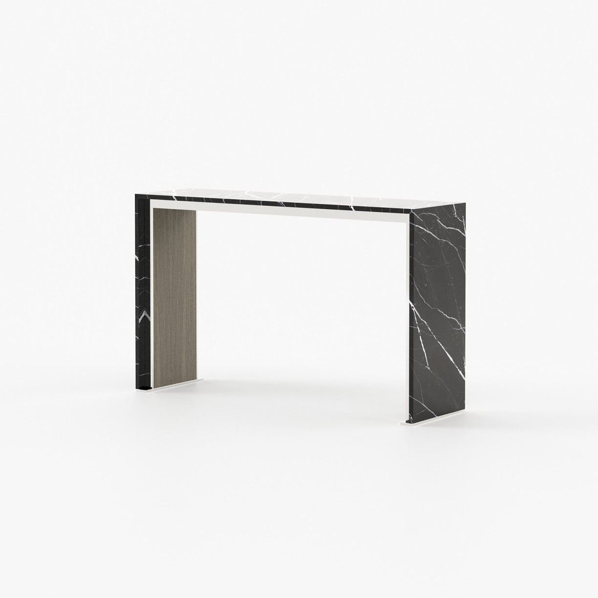 Laskasas JILL Console Table Aged Oak Veneer Matte - Araco Interiors