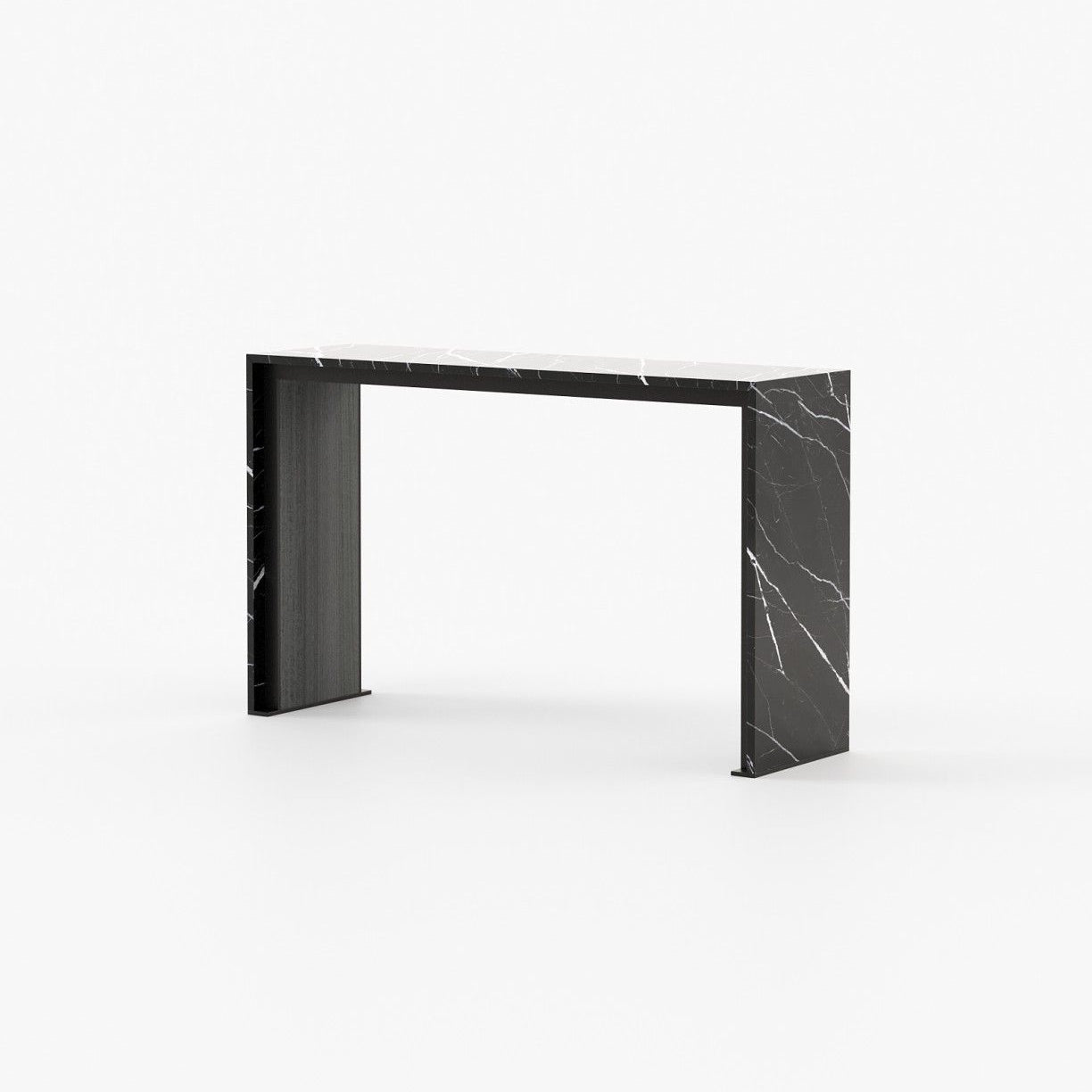 Laskasas JILL Console Table Grey Eucalyptus Veneer Matte - Araco Interiors