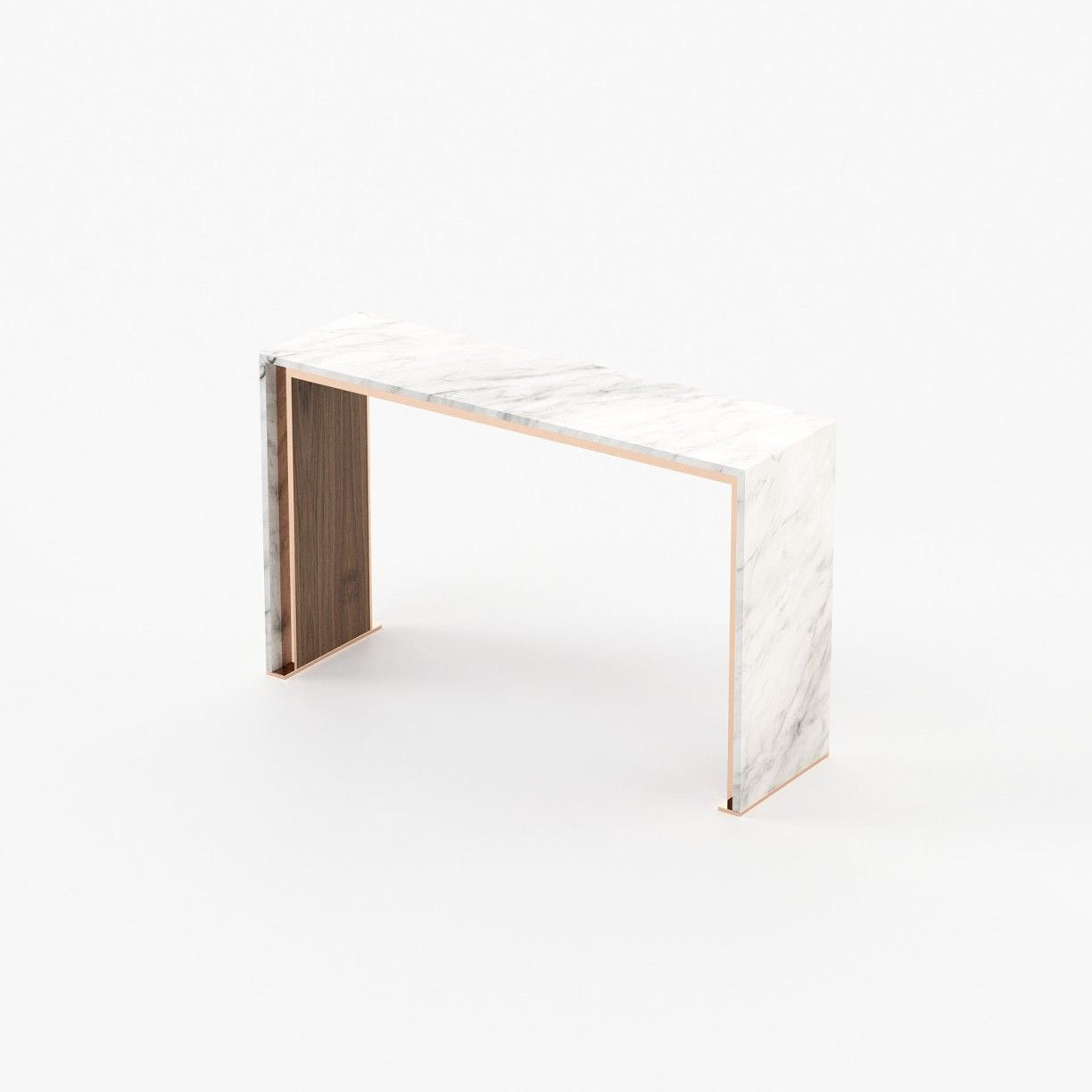 Laskasas JILL Console Table Walnut Veneer Matte - Araco Interiors