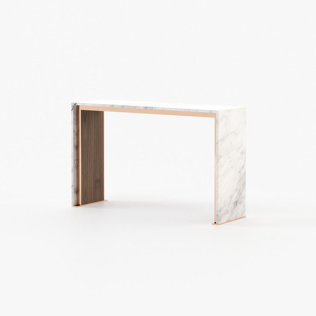 Laskasas JILL Console Table Walnut Veneer Matte - Araco Interiors