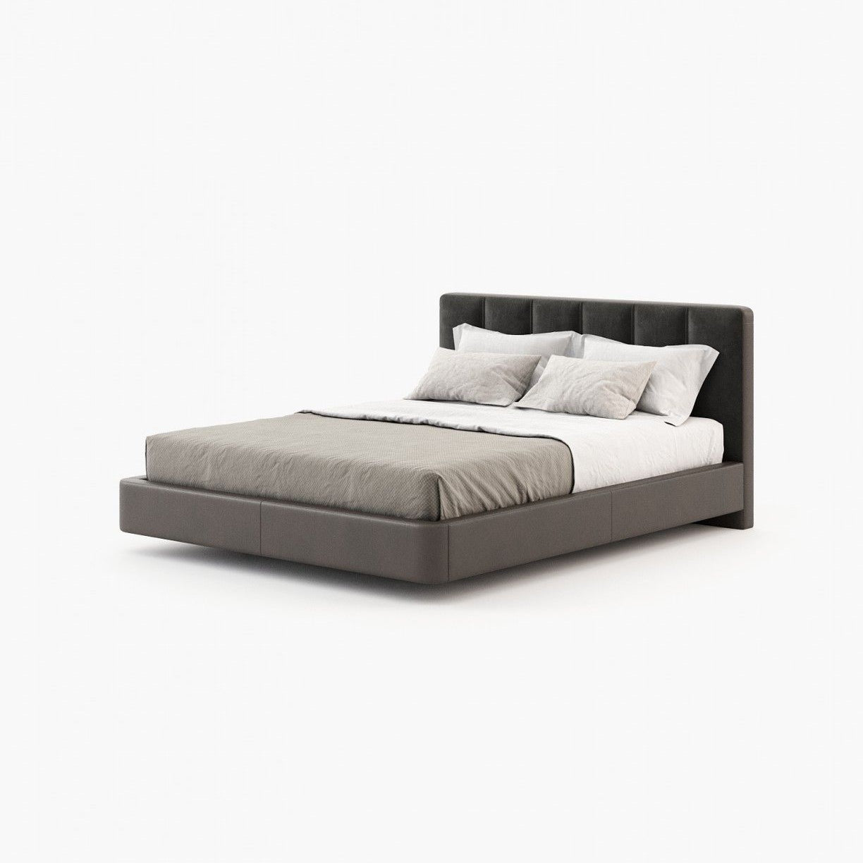 Laskasas JODY Bed & Headboard Vienna Anthracite - Araco Interiors