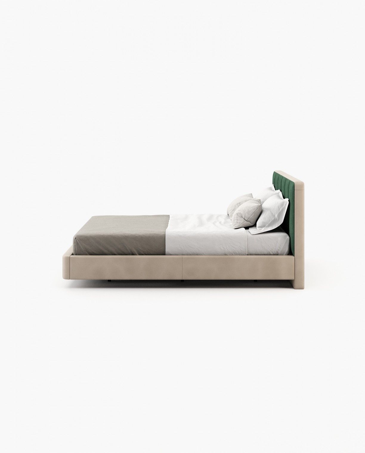 Laskasas JODY Bed & Headboard Vienna Green - Araco Interiors