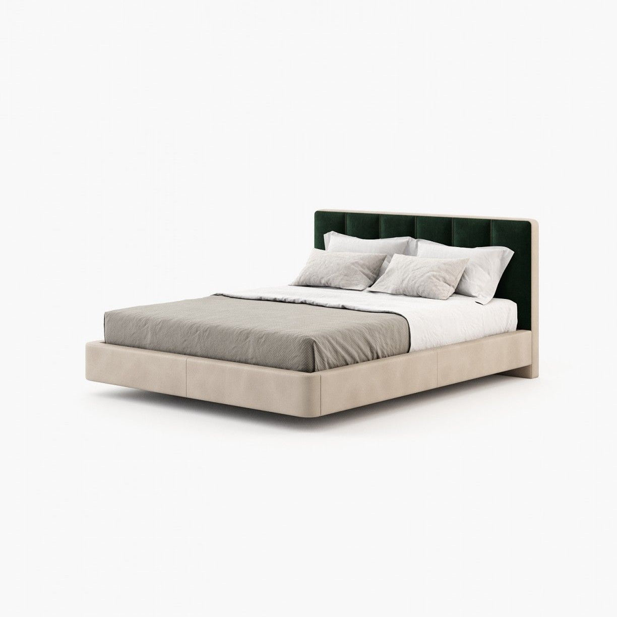 Laskasas JODY Bed & Headboard Vienna Green - Araco Interiors