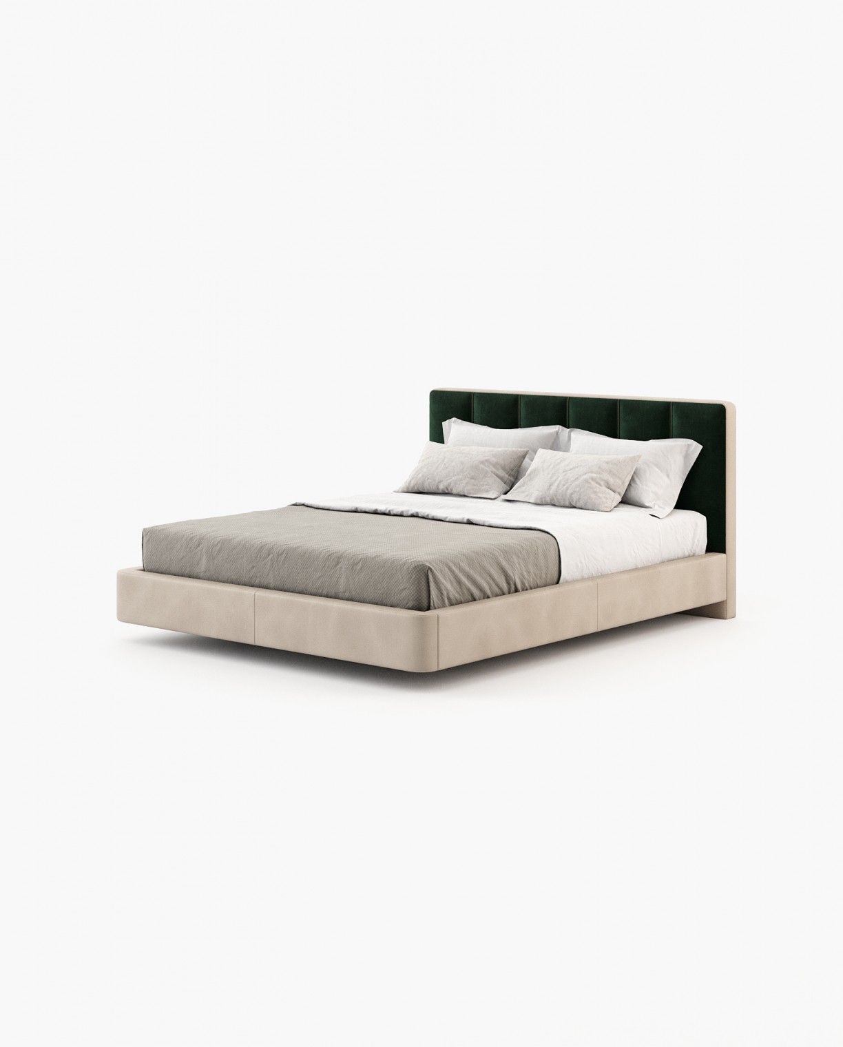 Laskasas JODY Bed & Headboard Vienna Green - Araco Interiors