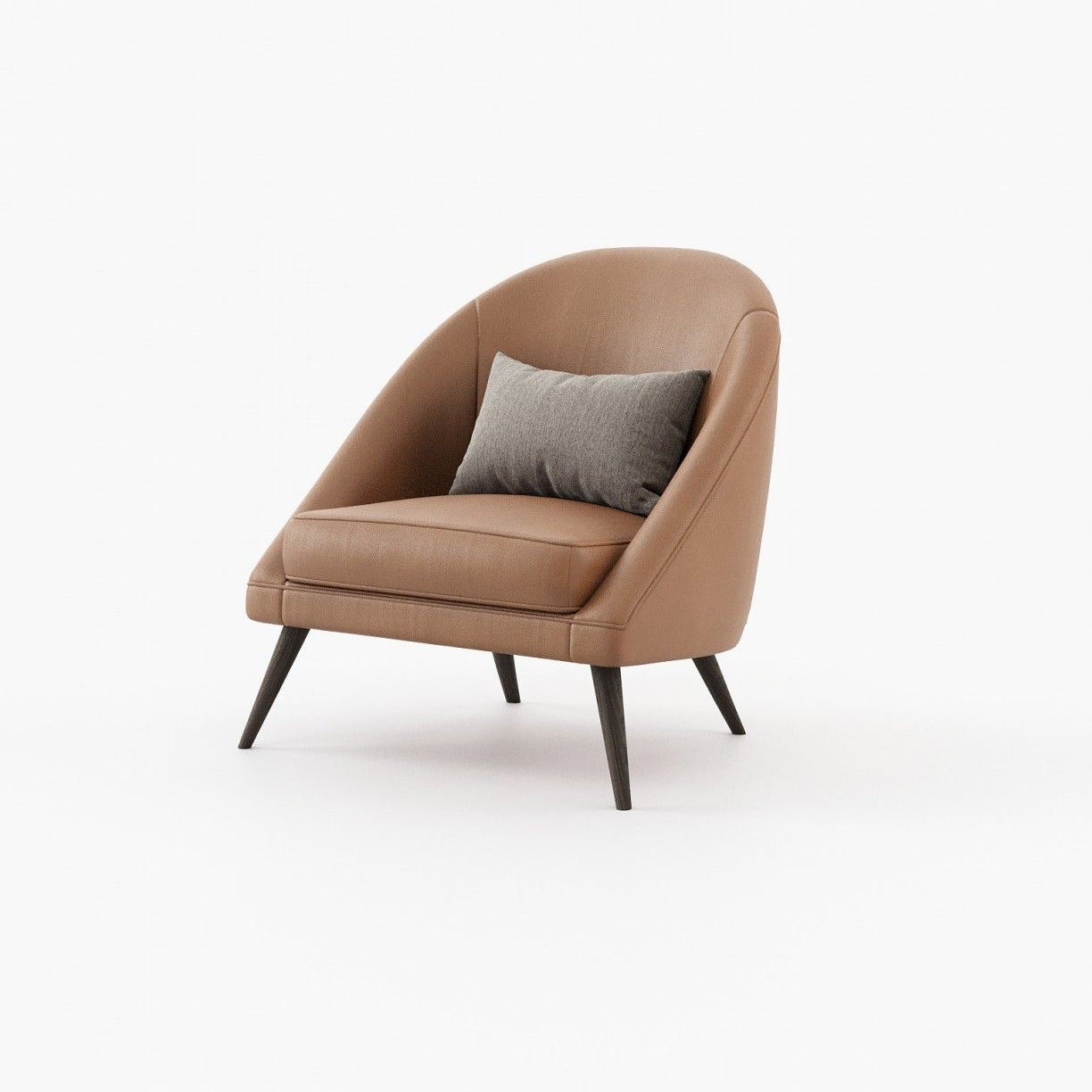 Laskasas JOE Armchair Berlin Camel Leather - Araco Interiors