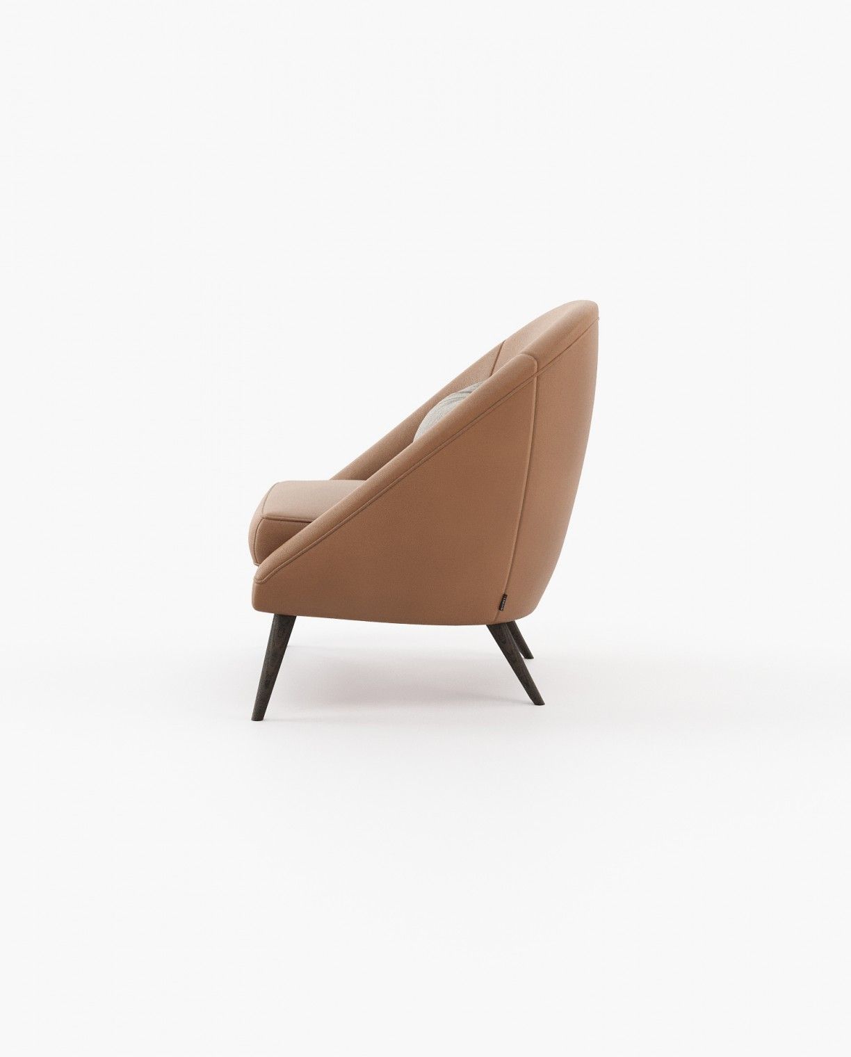 Laskasas JOE Armchair Berlin Camel Leather - Araco Interiors