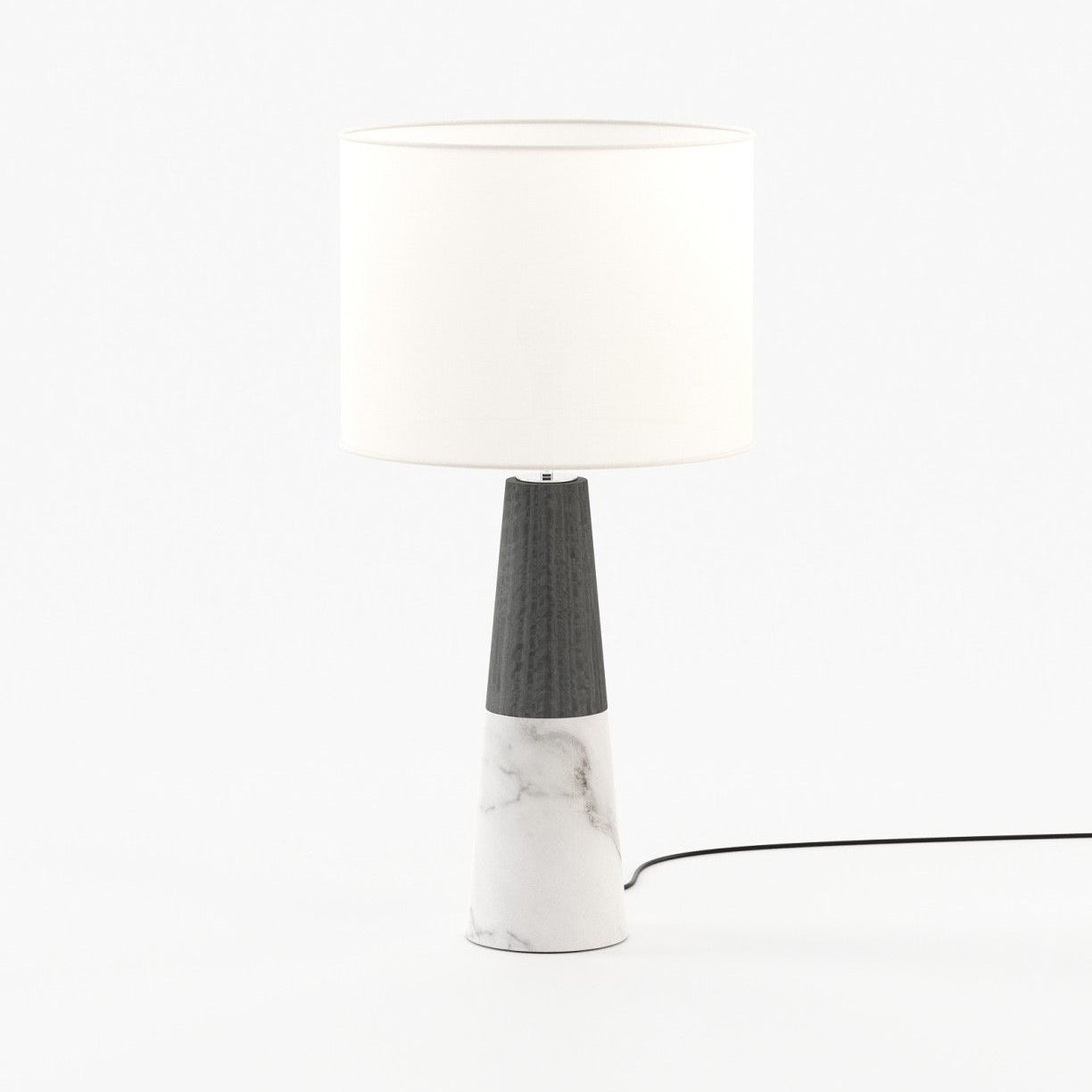 Laskasas JUDE Table & Desk Lamp Carrara Marble - Araco Interiors
