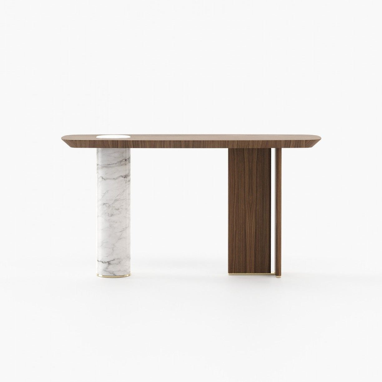 Laskasas KAHLO Console Table Walnut Veneer Matte - Araco Interiors