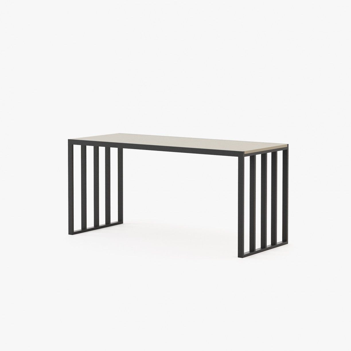 Laskasas KAMPALA Desk Beige Grey Lacquer Matte - Araco Interiors