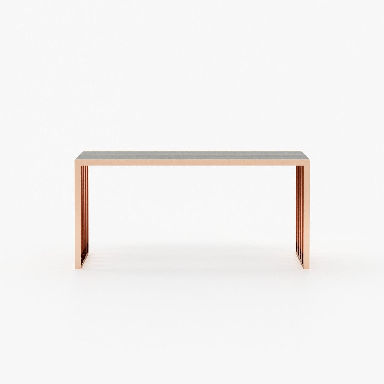 Laskasas KAMPALA Desk Grey Eucalyptus Veneer Matte - Araco Interiors