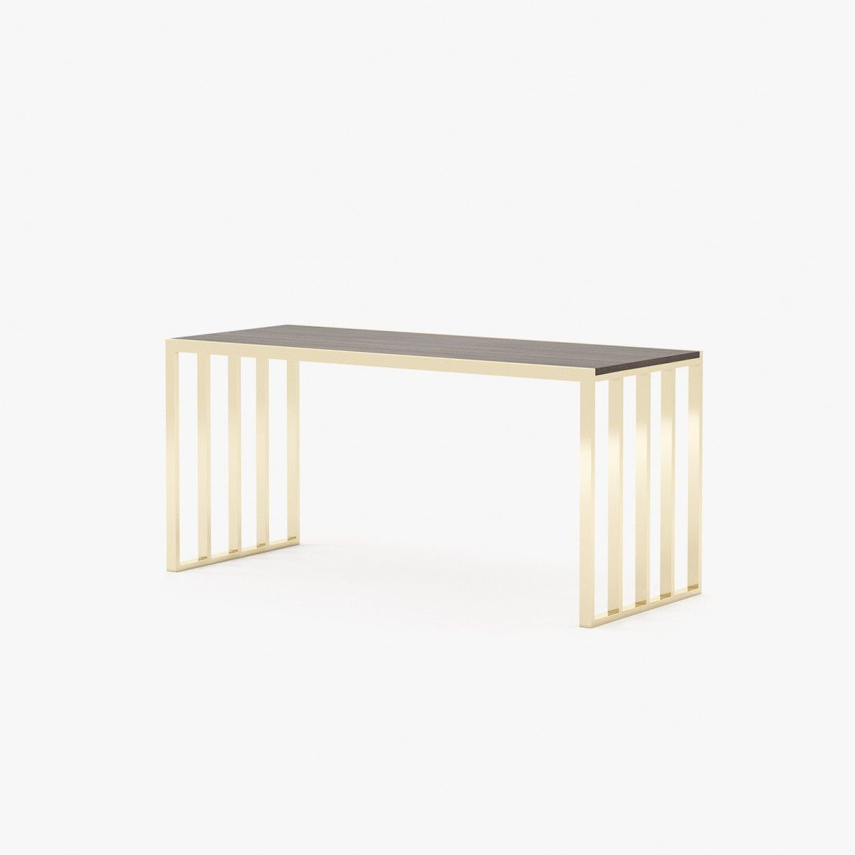 Laskasas KAMPALA Desk Smoked Eucalyptus Veneer Matte - Araco Interiors