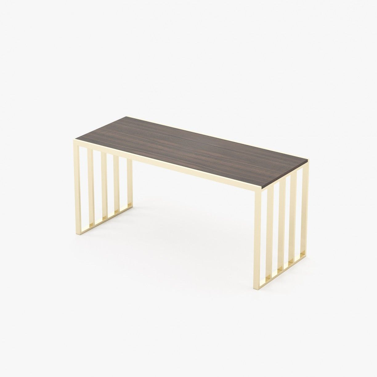 Laskasas KAMPALA Desk Smoked Eucalyptus Veneer Matte - Araco Interiors
