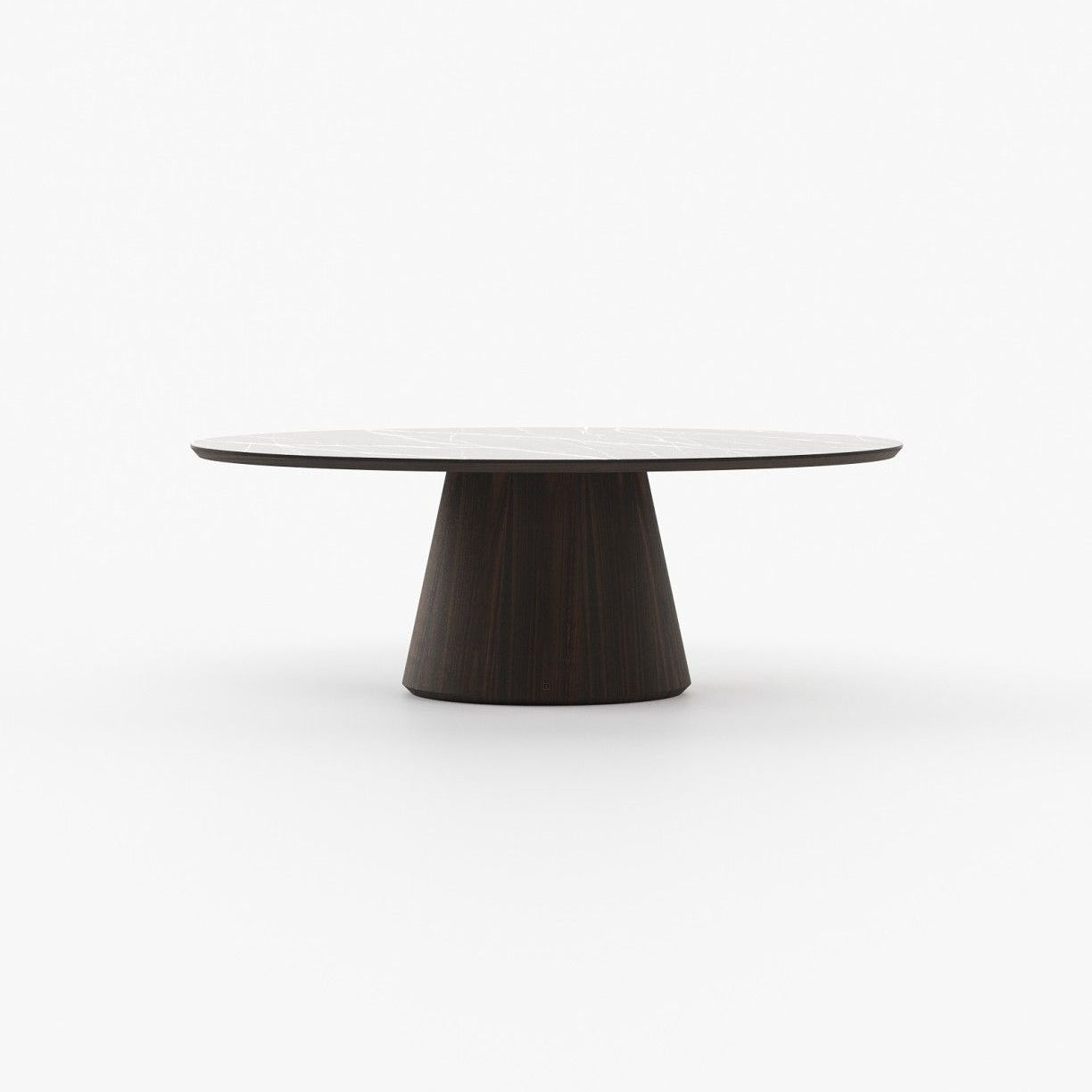Laskasas KELLY Dining & Bar Table Smoked Eucalyptus Veneer Matte - Araco Interiors