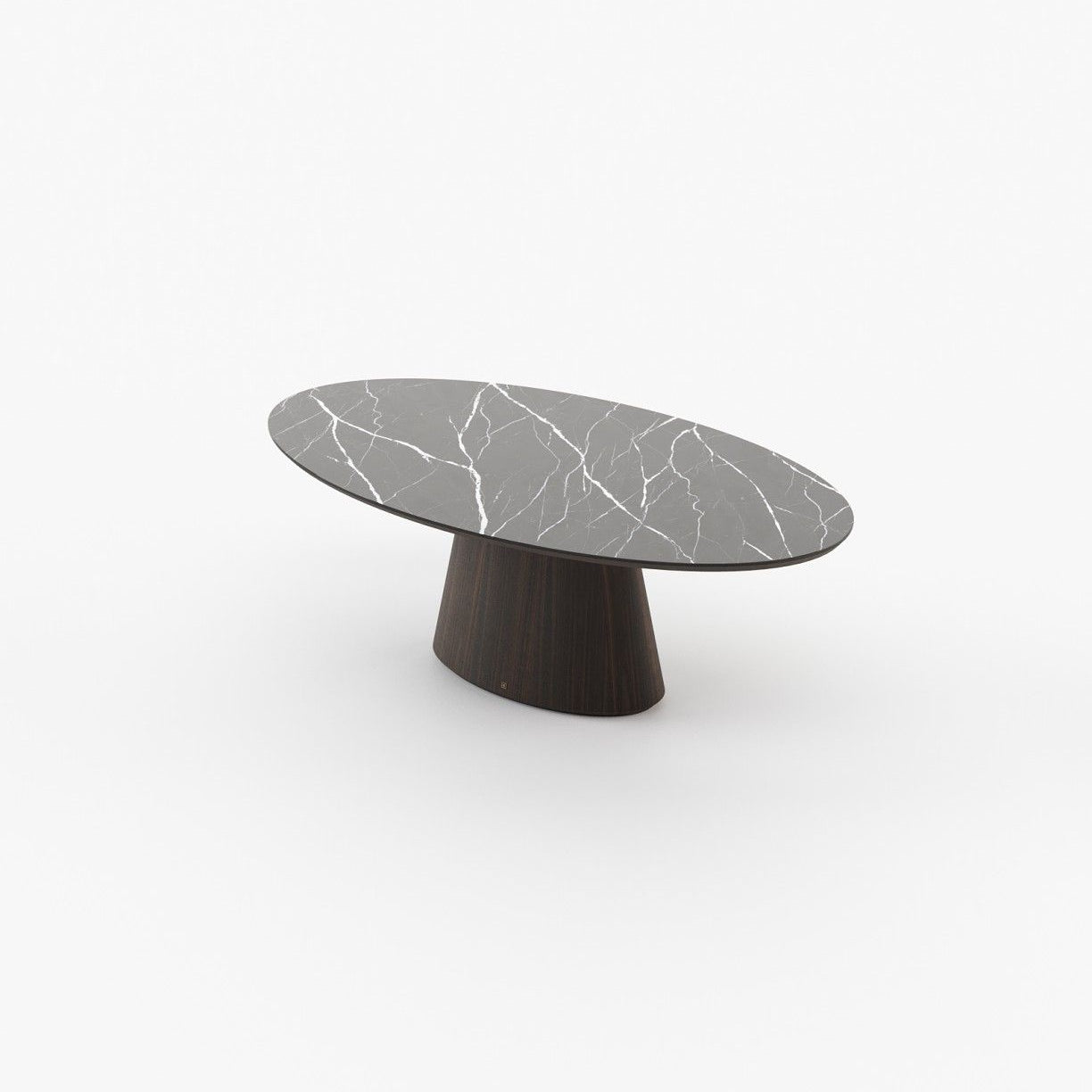 Laskasas KELLY Dining & Bar Table Smoked Eucalyptus Veneer Matte - Araco Interiors