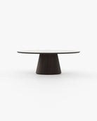 Laskasas KELLY Dining & Bar Table Smoked Eucalyptus Veneer Matte - Araco Interiors