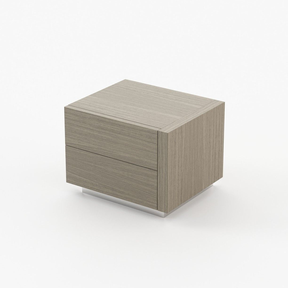 Laskasas KIRA Bedside Cabinet & Table Aged Oak Veneer Matte - Araco Interiors