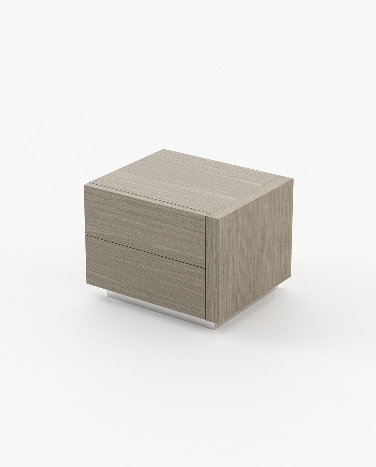 Laskasas KIRA Bedside Cabinet & Table Aged Oak Veneer Matte - Araco Interiors