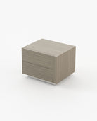 Laskasas KIRA Bedside Cabinet & Table Aged Oak Veneer Matte - Araco Interiors