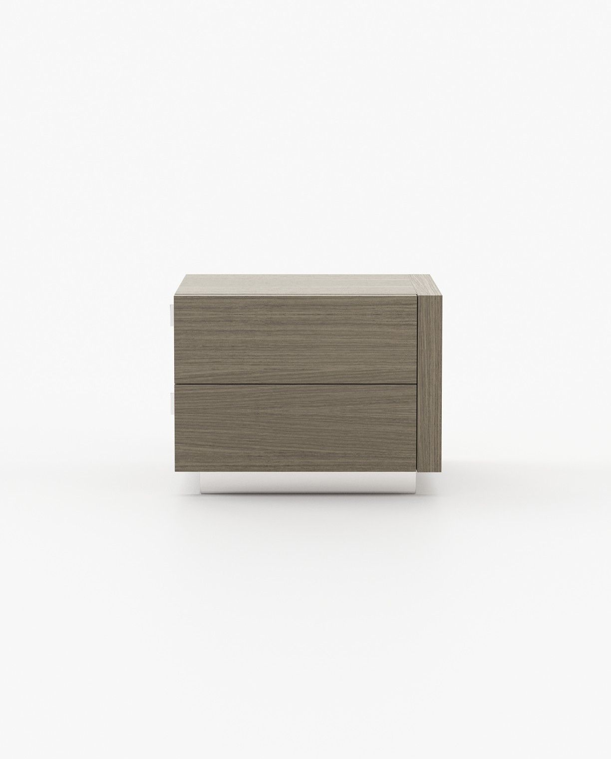 Laskasas KIRA Bedside Cabinet & Table Aged Oak Veneer Matte - Araco Interiors