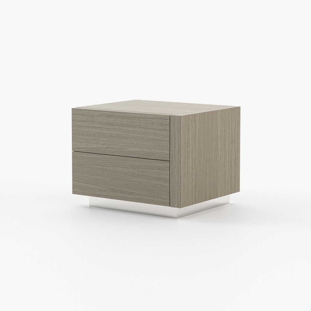 Laskasas KIRA Bedside Cabinet & Table Aged Oak Veneer Matte - Araco Interiors
