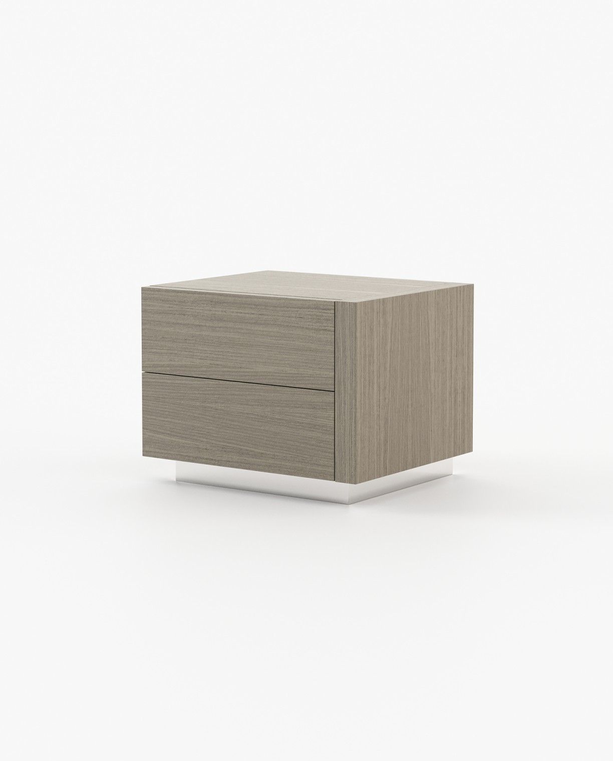 Laskasas KIRA Bedside Cabinet & Table Aged Oak Veneer Matte - Araco Interiors