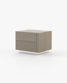 Laskasas KIRA Bedside Cabinet & Table Aged Oak Veneer Matte - Araco Interiors