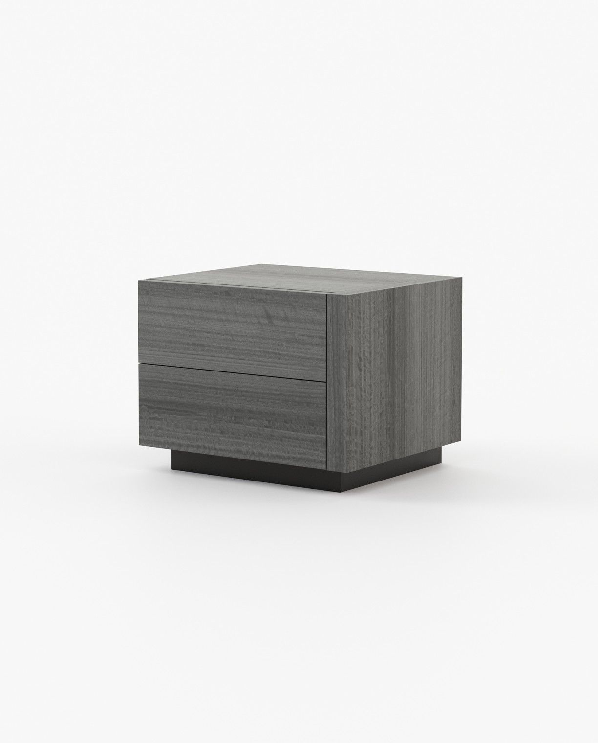 Laskasas KIRA Bedside Cabinet & Table Grey Eucalyptus Veneer Matte - Araco Interiors